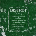 Cerata OBRUS ZIELONY NAPISY jak kredą BISTRO POLSKA