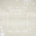 Cerata OBRUS BEŻOWY NAPISY jak kredą BISTRO POLSKA