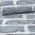 Tapeta CEGŁA szara stara 3D mur z cegły Flizelina