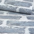 Tapeta CEGŁA szara stara 3D mur z cegły Flizelina