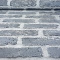 Tapeta CEGŁA szara stara 3D mur z cegły Flizelina