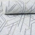 Tapeta SREBRNE ZŁOTE PATYCZKI kreseczki Flizelina