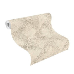 Tapeta ZŁOTA GEOMETRIA beżowe tło Flizelina do mycia