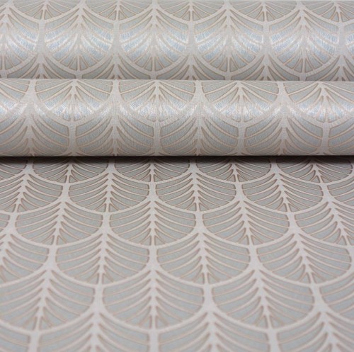 Tapeta GEOMETRIA srebrna złota GLAMOUR Flizelina