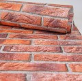 Tapeta CEGŁA 3D CZERWONA stary mur z cegły papier