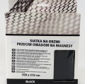 Siatka p/owadom na drzwi czarna 210x100 + magnesy