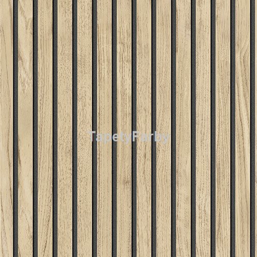 Tapeta LAMELE lamelki JASNE DREWNO Flizelina zmywalna