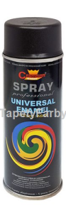 Emalia uniwersalna Spray Professional 400ml - Czarny Matowy RAL 9005 Champion - farba w aerozolu