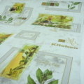 Tapeta do kuchni zielone żółte OLIWKI karafki z oliwą winylowa do mycia