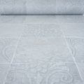 Tapeta kafelka z ornamentem jasna szara do kuchni łazienki na flizelinie