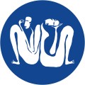 Tapeta Koło Couple Cobalt