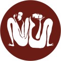 Tapeta Koło Couple Burgundy