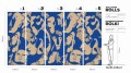 Faces Cobalt- Tapeta w standaryzowanych rolkach