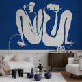 Couple Cobalt- Tapeta w standaryzowanych rolkach