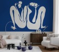 Couple Cobalt- Tapeta w standaryzowanych rolkach