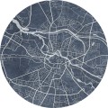 Tapeta Koło Breslau Blue