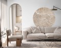 Tapeta Koło Breslau Beige