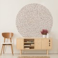 Tapeta Koło Terrazzo Rust