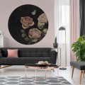 Tapeta Koło Rose Dream Black