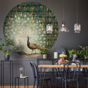 Tapeta Koło Peacock
