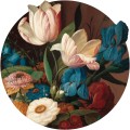 Tapeta Koło Dark Tulip