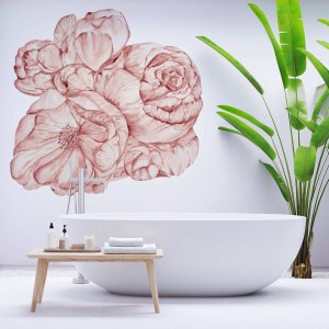 Tapeta Koło Brassica Pink