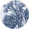 Tapeta Koło Blue Flower