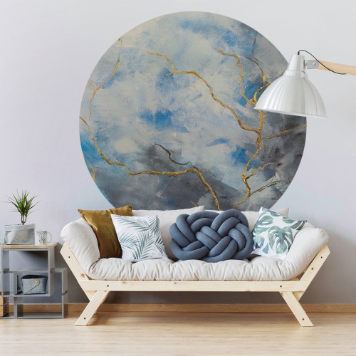 Tapeta Koło Aqua
