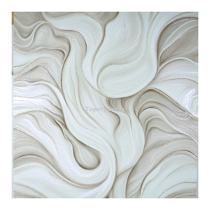 Tapeta fantazyjny wzór BRĄZOWA IMPRESJA złoty brokat zmywalna winylowa