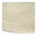 Dywanik bawełniany BEŻOWY owalny COTTON LUX OVAL dwustronny 50x80cm