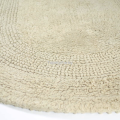 Dywanik bawełniany BEŻOWY owalny COTTON LUX OVAL dwustronny 50x80cm
