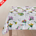Cerata WIOSENNA TULIPANY serduszka nowoczesna szara metraż 140x10cm