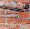 Tapeta CEGŁA 3D czerwona MUR Z CEGŁY winylowa na papierze ZMYWALNA 1,06mb