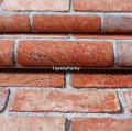 Tapeta CEGŁA 3D czerwona MUR Z CEGŁY winylowa na papierze ZMYWALNA 1,06mb