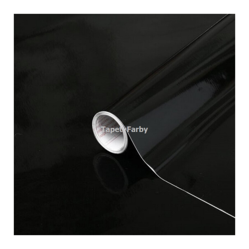 Okleina meblowa samoprzyl CZARNY POŁYSK RAL 9005 45x100 cm DCFix 200-1272