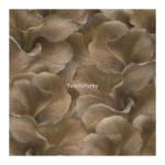 Tapeta KWIATY LIŚCIE brązowa IMPRESJA efekt 3D flizelina do mycia