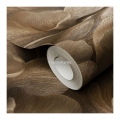 Tapeta KWIATY LIŚCIE brązowa IMPRESJA efekt 3D flizelina do mycia