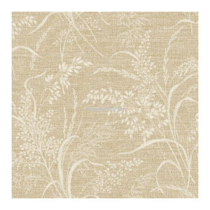 Tapeta drobne listki POLNE ZIOŁA struktura lnu beżowa boho na flizelinie