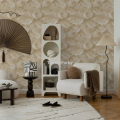 Tapeta delikatne DMUCHAWCE beżowa nowoczesny wzór flizelina do mycia