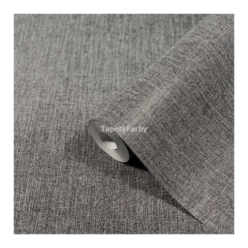 Tapeta jak TKANY MATERIAŁ szary melanż WOREK flizelina zmywalna