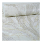 Tapeta jasny beżowy MARMUR nerwy białe złote luksusowa Flizelina do mycia