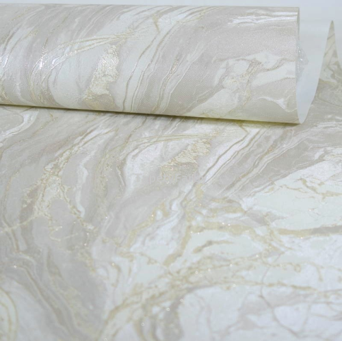 Tapeta jasny beżowy MARMUR nerwy białe złote luksusowa Flizelina do mycia
