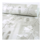 Tapeta KWITNĄCE GAŁAZKI beżowe miasto 3D winylowa do mycia