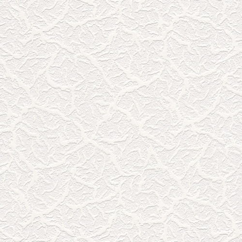 Tapeta MUR GRUBY TYNK STRUKTURALNY ZMYWALNA biała