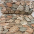 Mata łazienkowa KAMIENIE KOLOROWE antypoślizgowa 65x10 cm